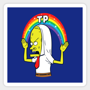 Funny 90's Rainbow Cartoon Characters Mashup Funny TP Meme Magnet